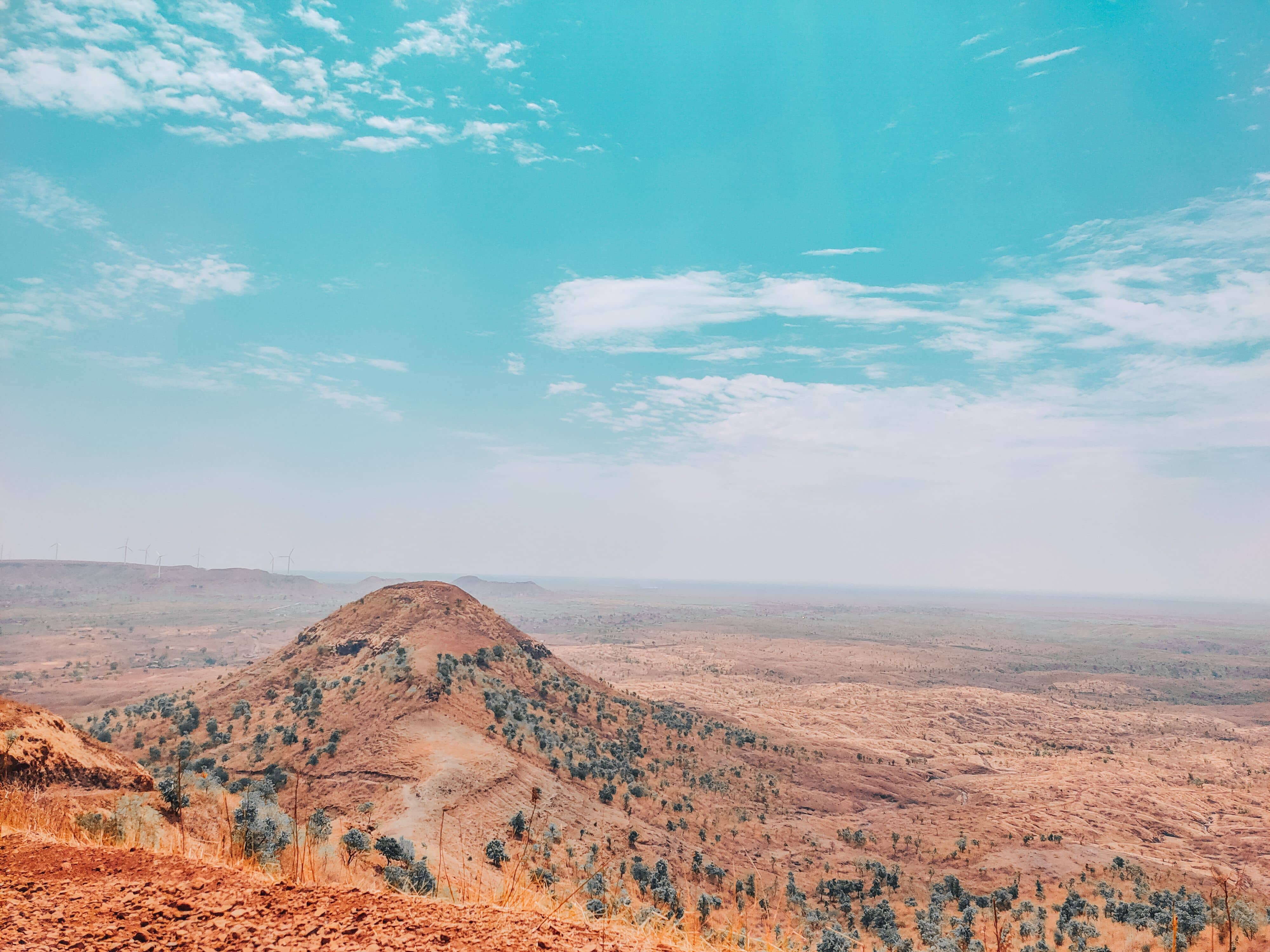 The Dattatreya temple and viewpoint on top of Kala Dungar over the Great Rann