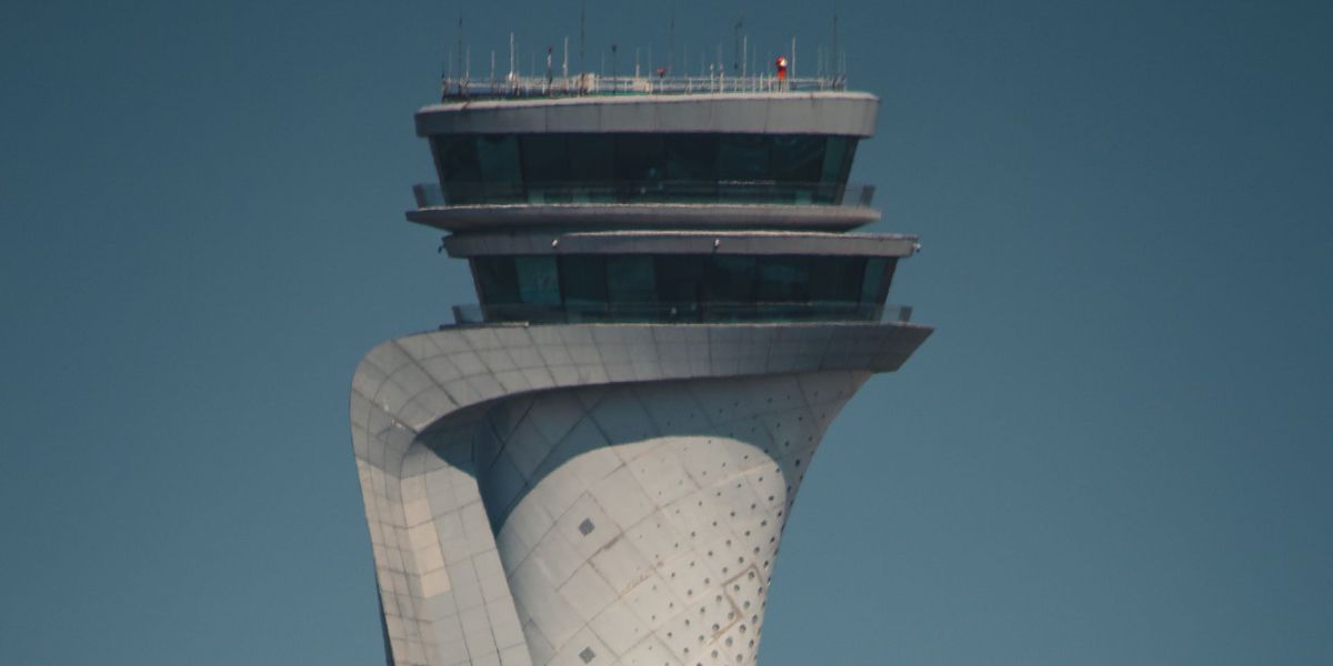 Iconic control tower at Istanbul Airport