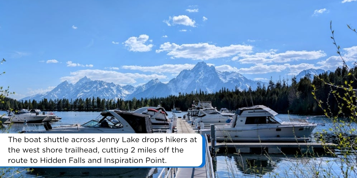 jenny lake grand teton national park hiking trail boat shuttle