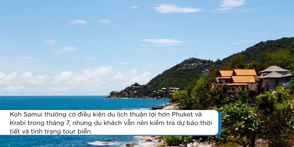 Bãi biển Koh Samui trong chuyến du lịch Thái Lan tháng 7