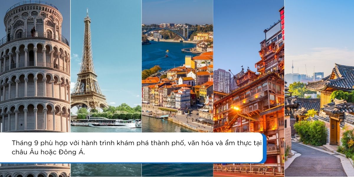 Ý, Pháp, Bồ Đào Nha, Trung Quốc và Hàn Quốc vào tháng 9