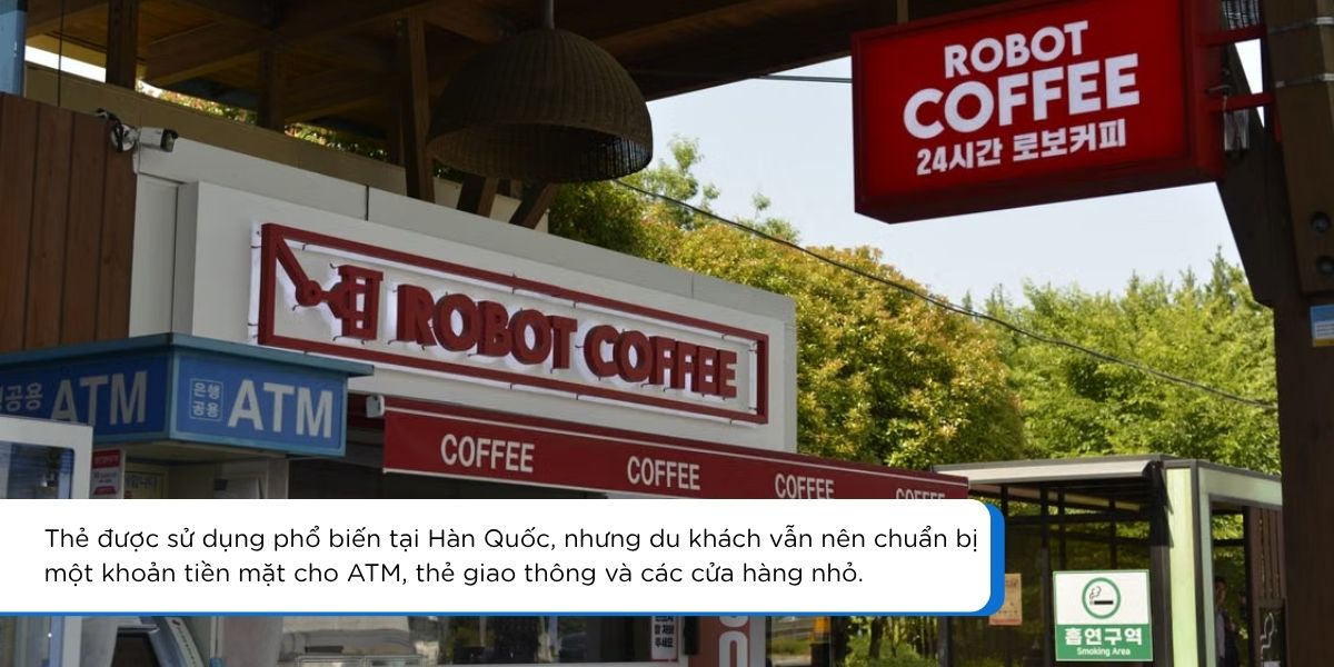 Máy ATM và quầy cà phê tự động tại Hàn Quốc