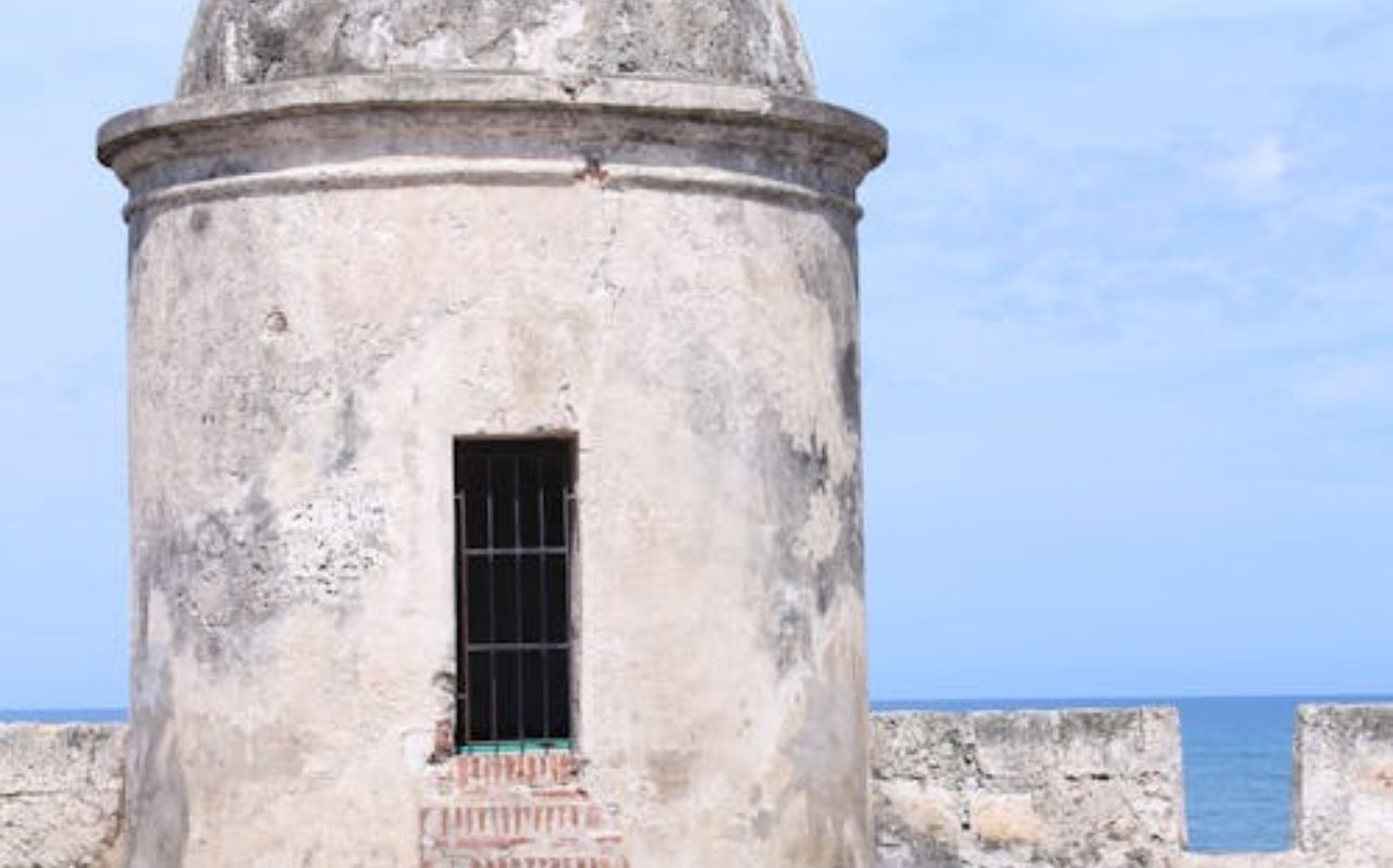 Castillo San Felipe fortress overlooking Cartagena Colombia