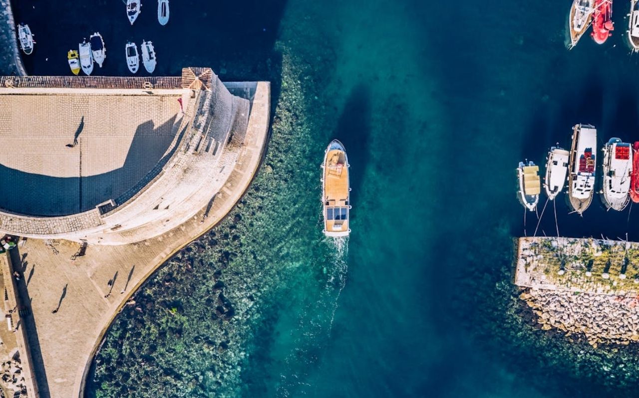 Banje Beach Dubrovnik Croatia with Old Town walls in the background