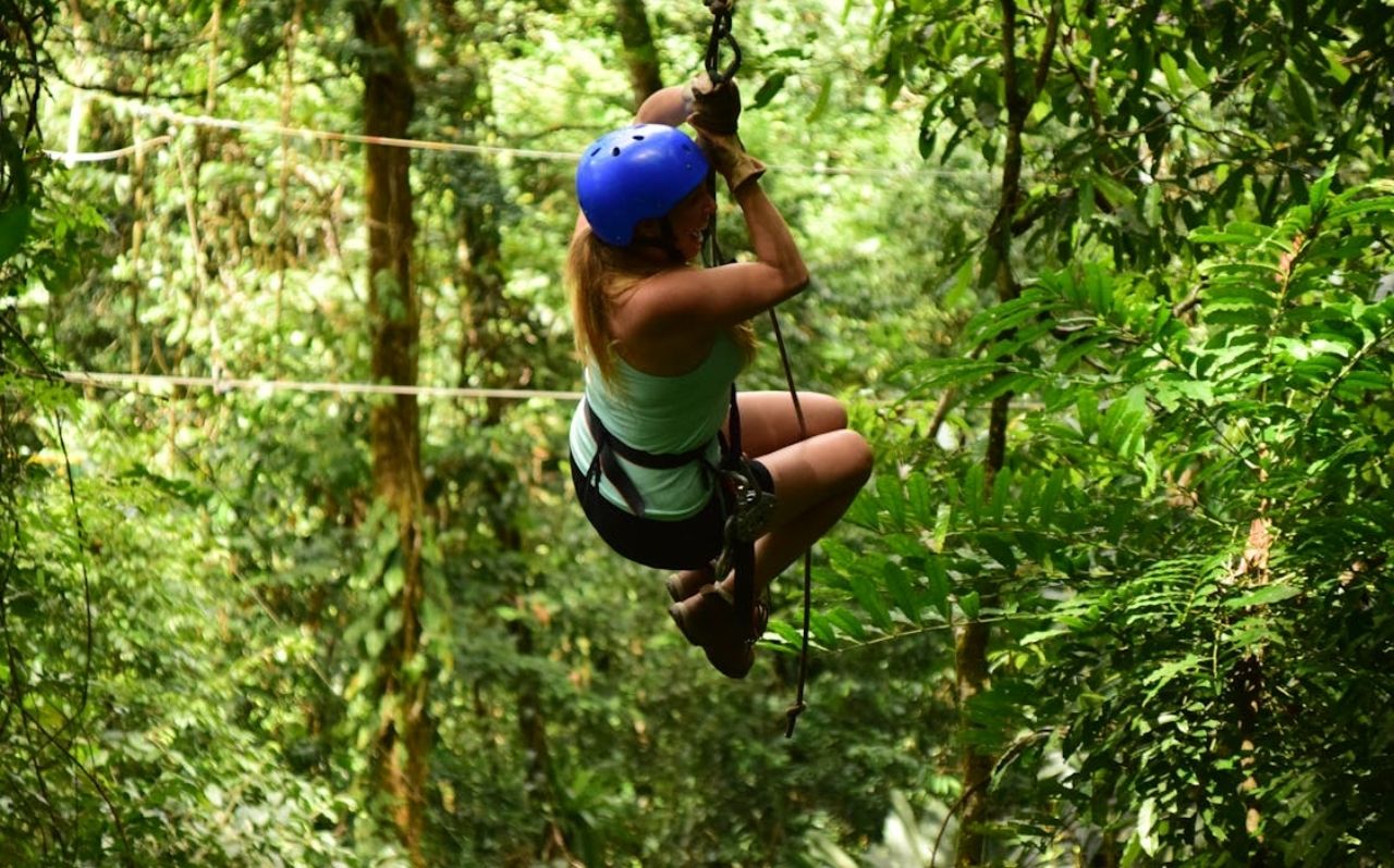 Costa Rica rain forest cloud forest walkway in Monteverde