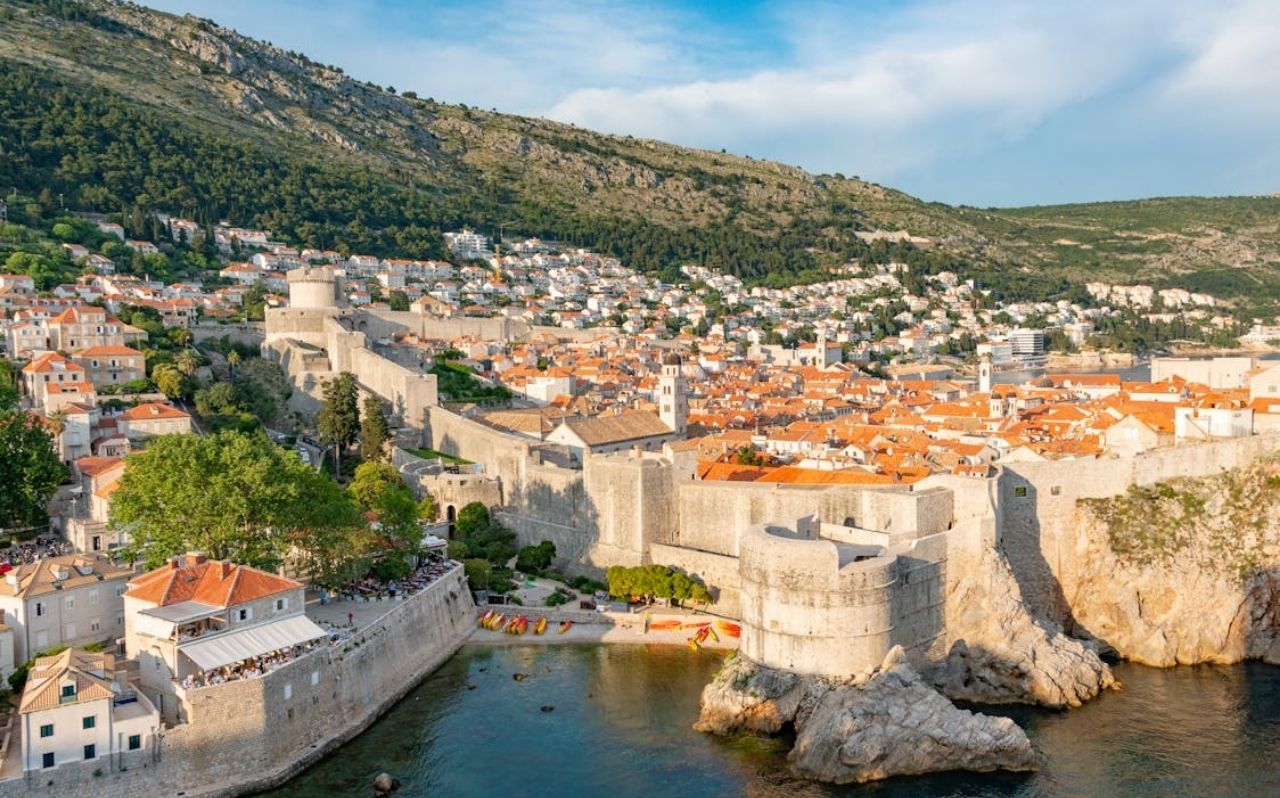 Dubrovnik Croatia attractions city walls overlooking the sea