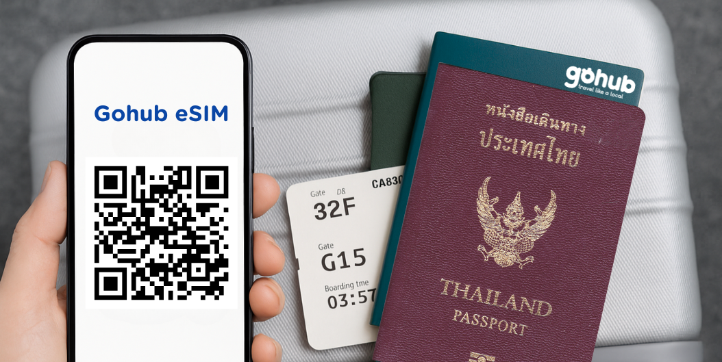 kip the SIM counter — activate your Gohub eSIM before takeoff and land connected in Thailand.