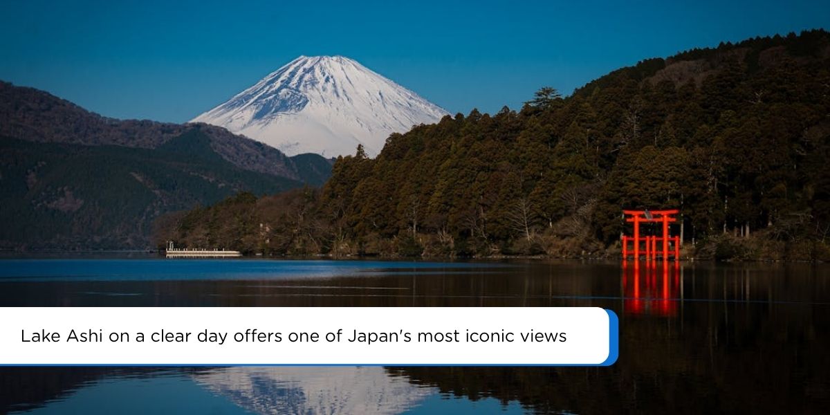 hakone lake ashi mount fuji view clear day japan itinerary day 4