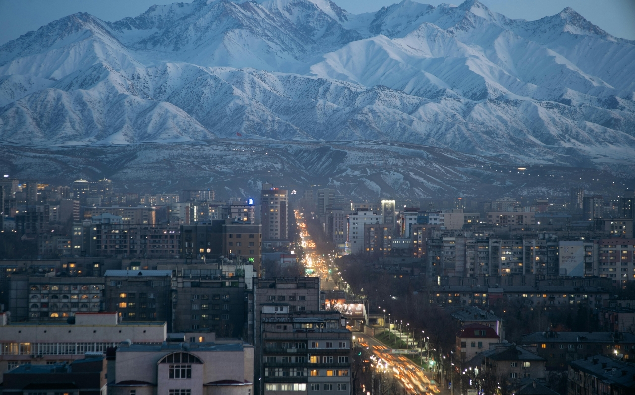 mountains in kyrgyzstan scenic landscape