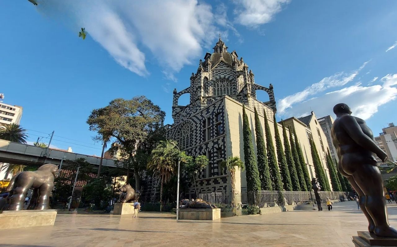 Botero sculptures in Plaza Botero in downtown Medellín