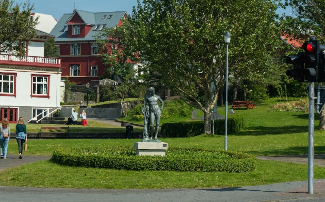 Walking through Reykjavík city center
