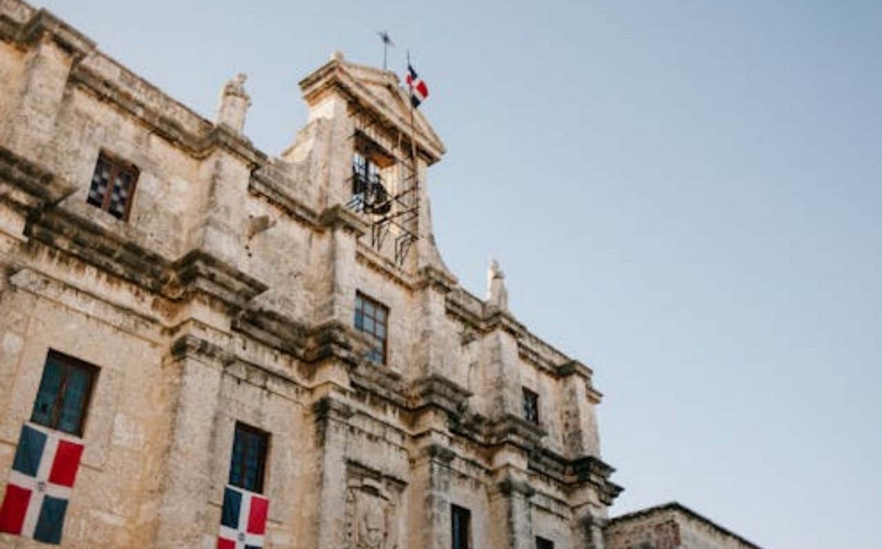Historic street in Santo Domingo Colonial Zone, a UNESCO World Heritage Site in the Dominican Republic