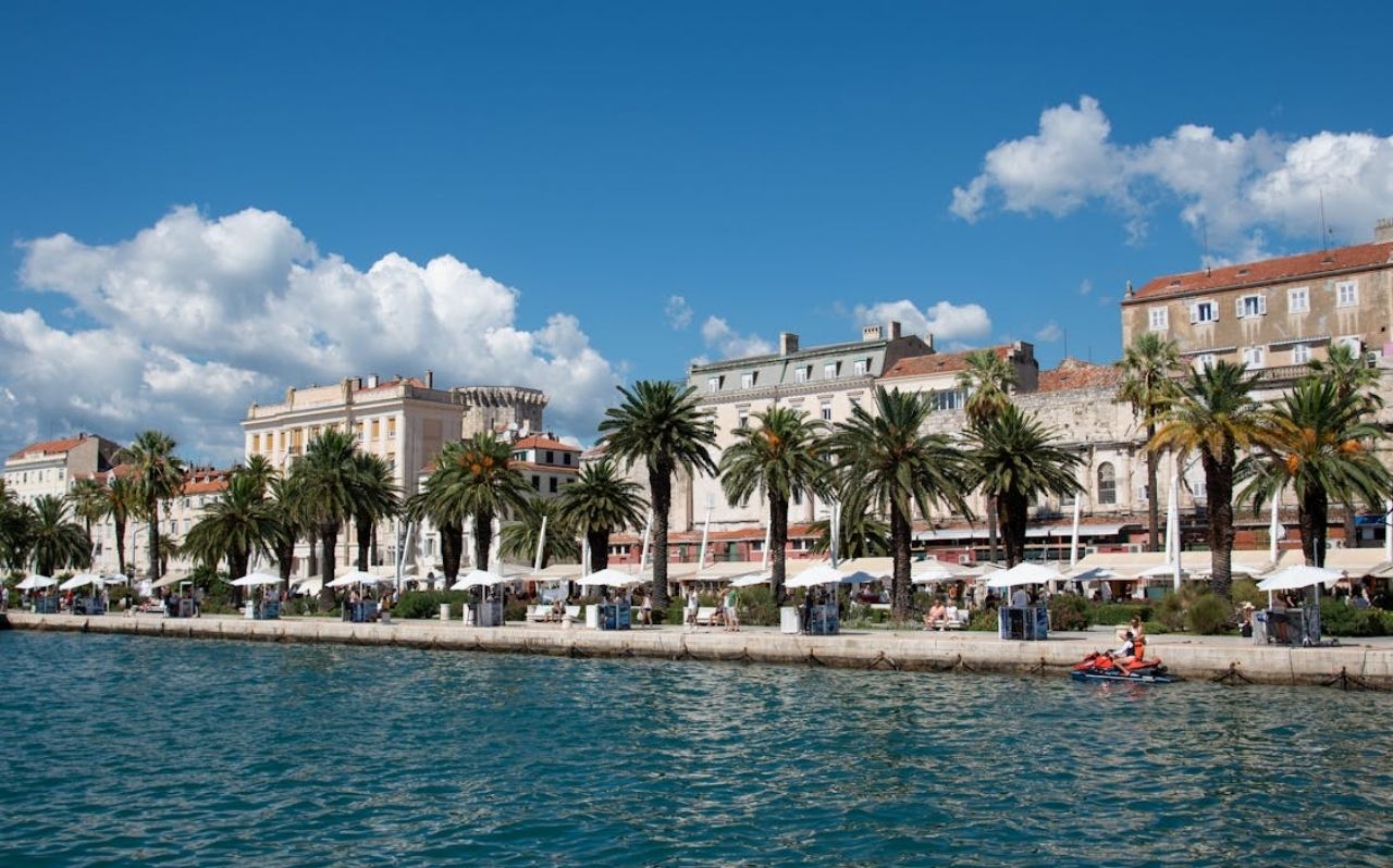 Split Croatia Riva promenade near Diocletian’s Palace