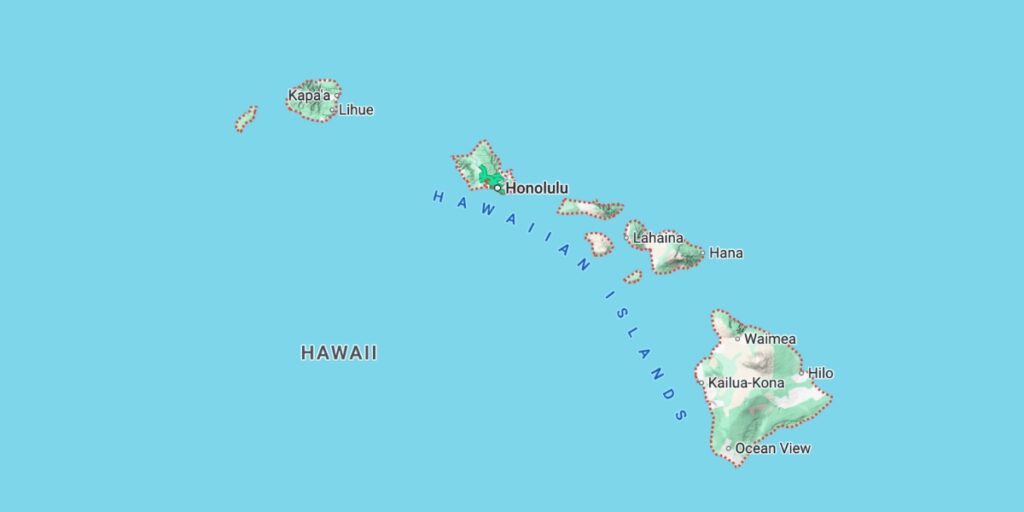 bản đồ Hawaii