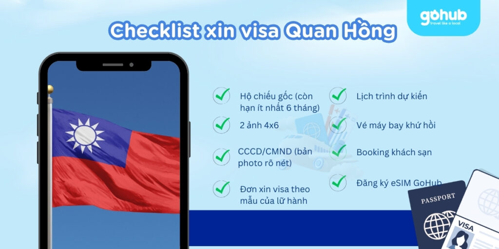 Checklist xin visa Quan Hồng