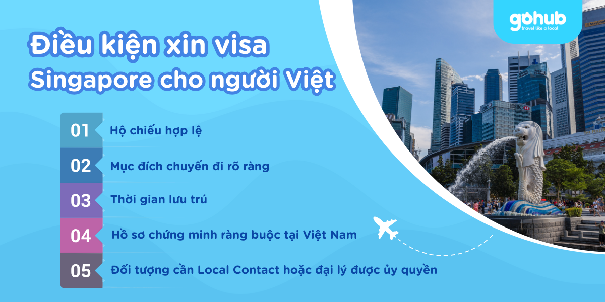 Điều kiện xin visa Singapore cho người Việt