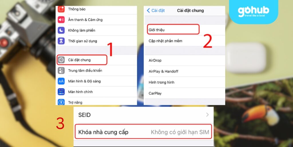 Cách kiểm tra iPhone lock qua Carrier Lock trong cài đặt