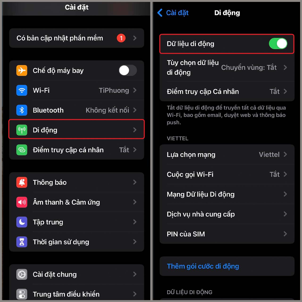 các bước cài đặt SIM Singapore