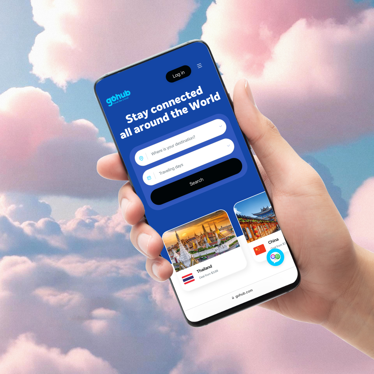Giao diện website Gohub.vn chọn gói eSIM