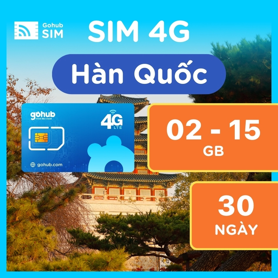 Sim 4G du lịch Hàn Quốc