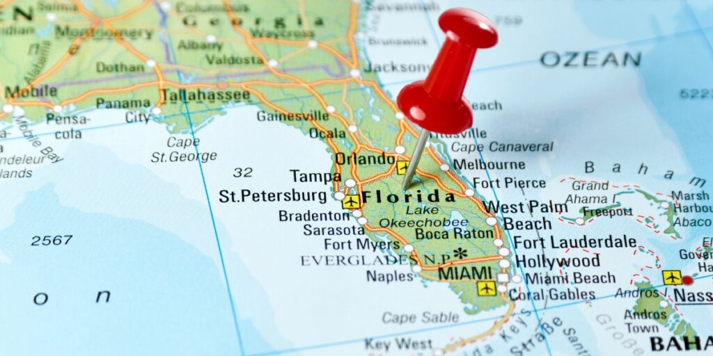 Bản đồ tiểu bang Florida
