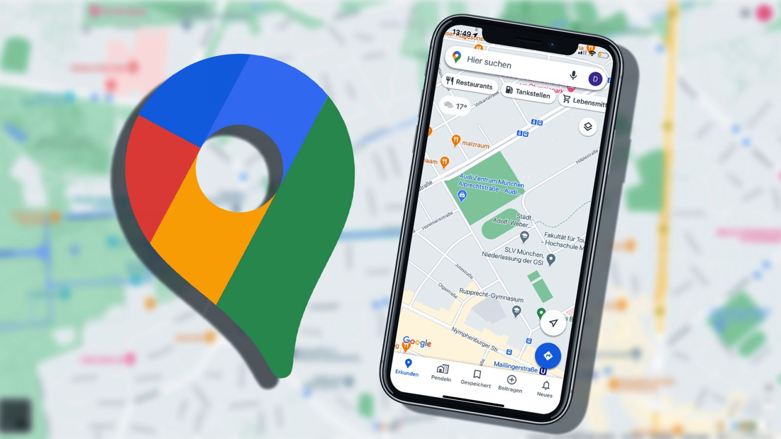Ảnh Google Maps load chậm dù điện thoại báo sóng 4G đầy vạch