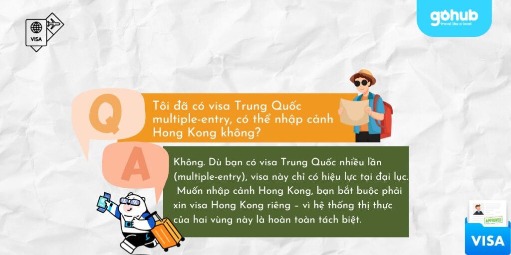 Visa Trung Quốc đi Hong Kong có được không