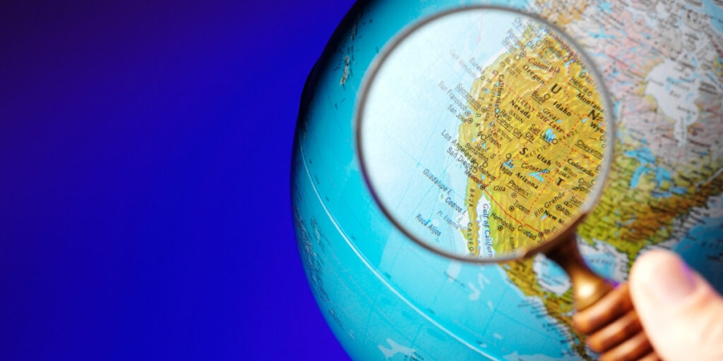 Bản đồ bờ tây nước Mỹ