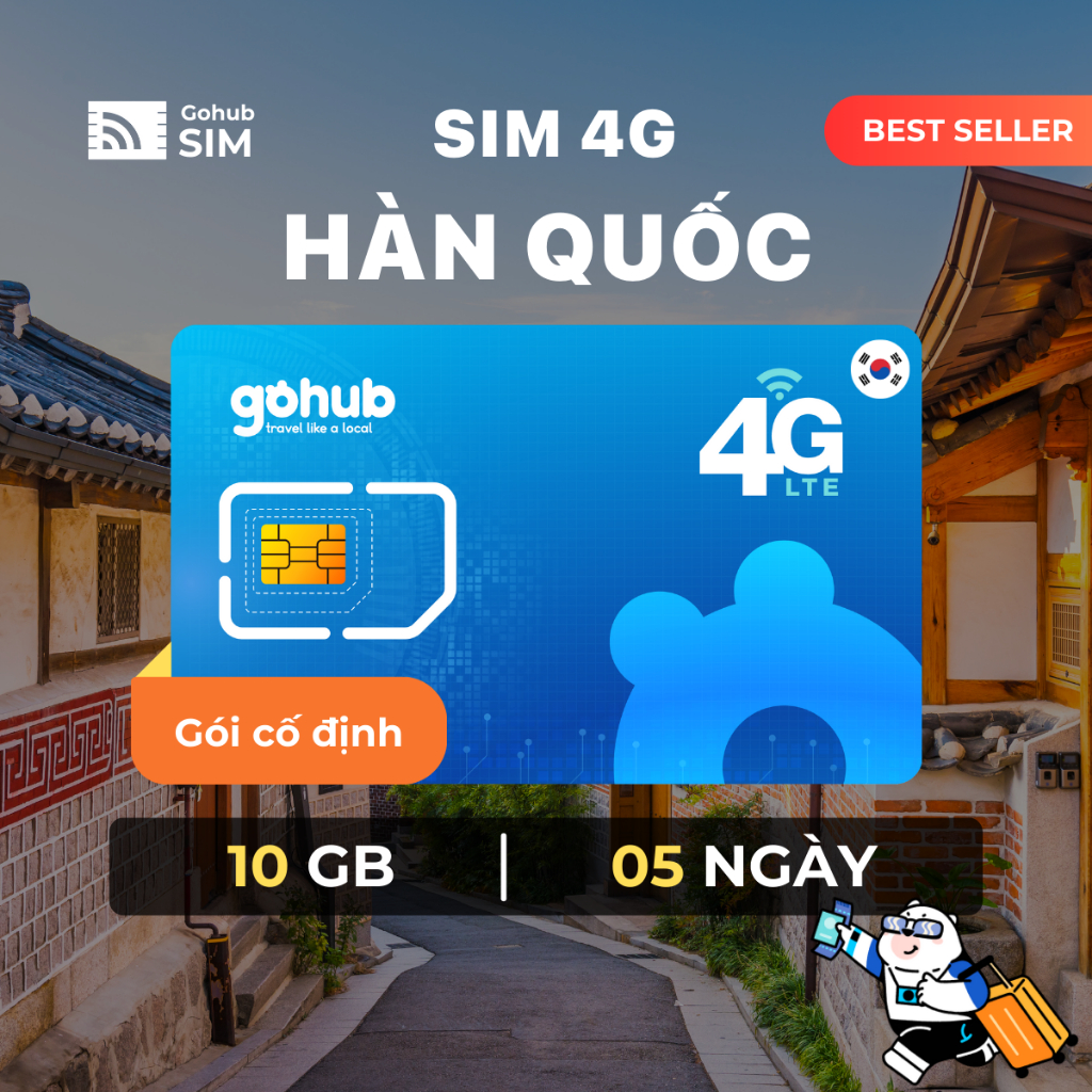 Sim 4G du lịch Hàn Quốc