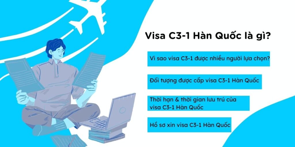 kinh nghiệm xin visa C3-1 Hàn Quốc