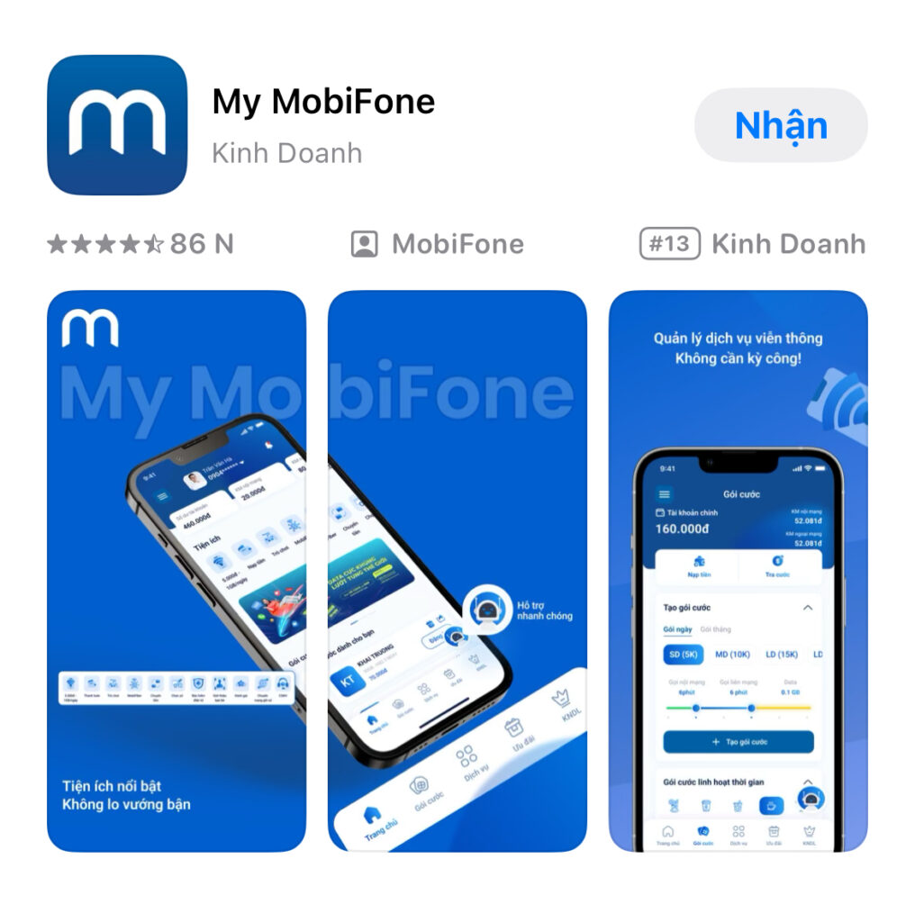 Mobifone app - Cách đăng ký eSIM mobifone tại nhà
