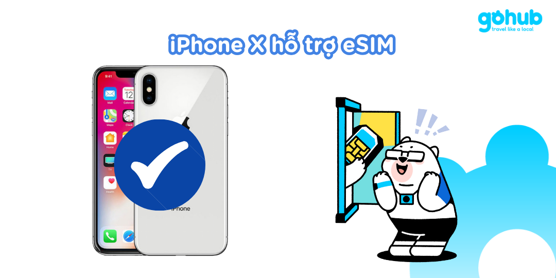 iPhone X hỗ trợ eSIM