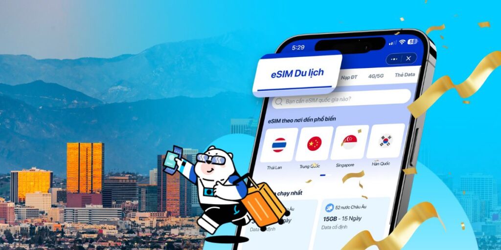 Top 5 eSIM du lich Los Angeles