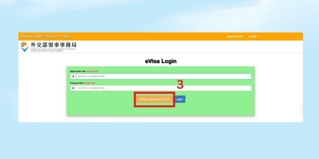 cách khai evisa dai loan