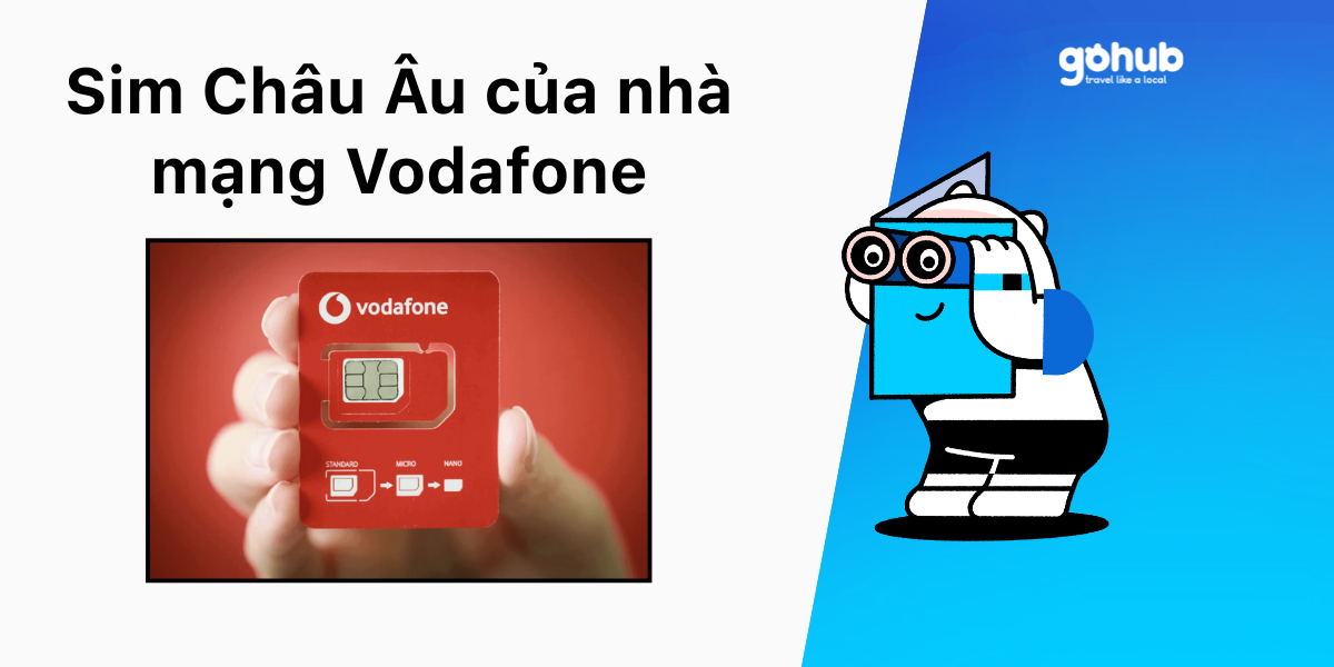 Sim châu âu của nhà mạng vodafone