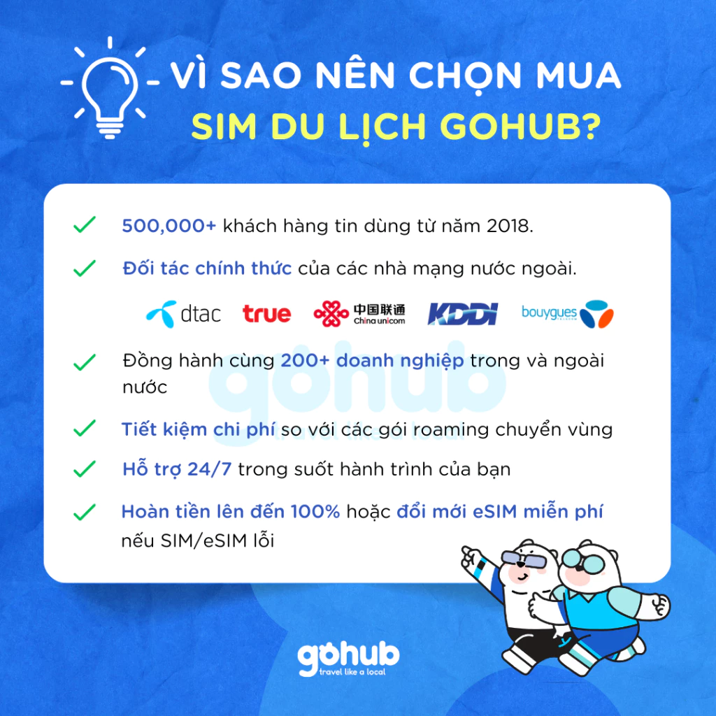 eSIM GOHUB với đa dạng gói cước và hỗ trợ khách hàng