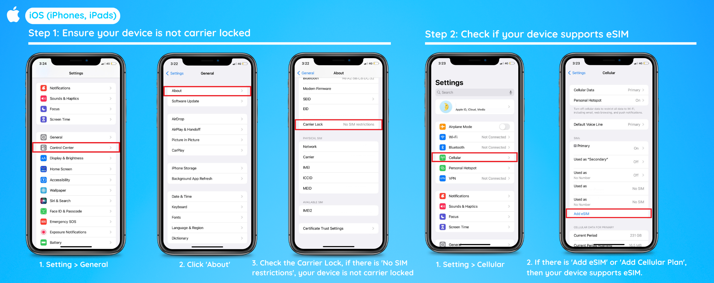 How to check if your device supports eSIM - Guide 1 (English)